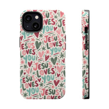 Load image into Gallery viewer, Jesus Loves You Magnetic Impact-Resistant Cases
