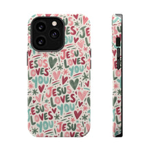 Load image into Gallery viewer, Jesus Loves You Magnetic Impact-Resistant Cases
