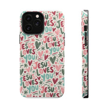 Load image into Gallery viewer, Jesus Loves You Magnetic Impact-Resistant Cases

