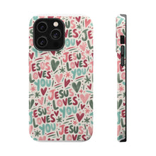 Load image into Gallery viewer, Jesus Loves You Magnetic Impact-Resistant Cases

