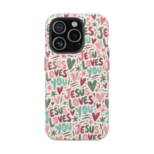 Load image into Gallery viewer, Jesus Loves You Magnetic Impact-Resistant Cases
