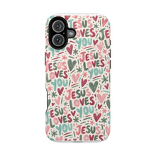 Load image into Gallery viewer, Jesus Loves You Magnetic Impact-Resistant Cases
