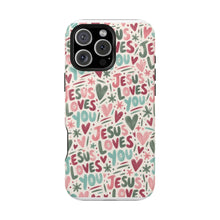 Load image into Gallery viewer, Jesus Loves You Magnetic Impact-Resistant Cases
