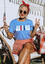 Load image into Gallery viewer, Jesus Saves USA Clear Film DTF Transfer | Adult | Youth (325 Hot Peel)
