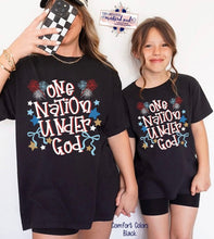 Load image into Gallery viewer, One Nation Under God Stars DTF Transfer | Adult and Youth (325 HOT Peel)
