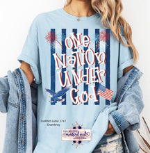 Load image into Gallery viewer, One Nation Under God Stripes DTF Transfer | Adult and Youth (325 HOT Peel)
