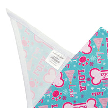 Load image into Gallery viewer, Personalized Christmas Dog Bone Pet Bandana- Christmas Dog Accessory, Customizable Pet Gift, Pet Apparel, Dog Name Christmas Gift
