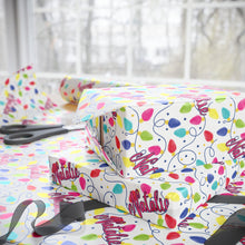 Load image into Gallery viewer, Personalized Preppy Christmas Lights Wrapping Paper- Christmas Gift Wrap, Custom Name Holiday Gift Wrap, Seasonal Wrapping Supplies
