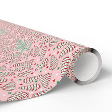 Load image into Gallery viewer, Personalized Preppy Christmas Snack Cake Wrapping Paper- Christmas Gift Wrap, Custom Name Holiday Gift Wrap, Seasonal Wrapping Supplies
