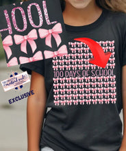 Load image into Gallery viewer, PO SHIPS 1/22 100 Days of School Coquette Bows Clear Film DTF Transfer (325 HOT Peel)
