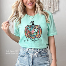 Load image into Gallery viewer, PO SHIPS 9/4 Clear Film DTF Transfer | Boho Fall Pumpkin (325 HOT Peel)
