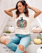 Load image into Gallery viewer, PO SHIPS 9/4 Clear Film DTF Transfer | Boho Fall Pumpkin (325 HOT Peel)
