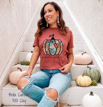 Load image into Gallery viewer, PO SHIPS 9/4 Clear Film DTF Transfer | Boho Fall Pumpkin (325 HOT Peel)
