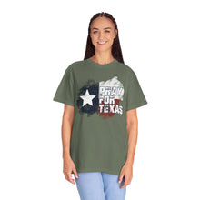 Load image into Gallery viewer, Pray for Texas Watercolor Texas Flag Comfort Colors T-shirt Unisex Tee, Flood Relief Fundraising Shirt, Donations, Texas Support Apparel, Unisex Tee
