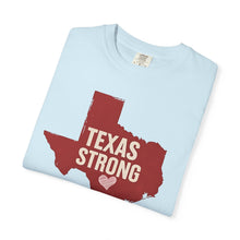 Load image into Gallery viewer, Red Texas Strong Comfort Colors T-shirt Unisex Tee, Flood Relief Fundraising Shirt, Donations, Texas Support Apparel, Unisex Tee
