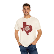 Load image into Gallery viewer, Red Texas Strong Comfort Colors T-shirt Unisex Tee, Flood Relief Fundraising Shirt, Donations, Texas Support Apparel, Unisex Tee
