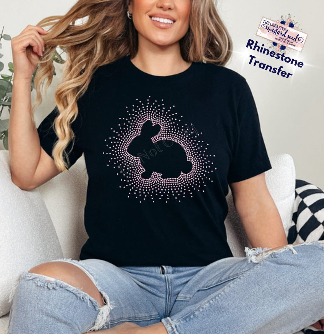 Rhinestone Transfer | Easter Bunny Scatter (Made To Order, 1-3 Business Day TAT)