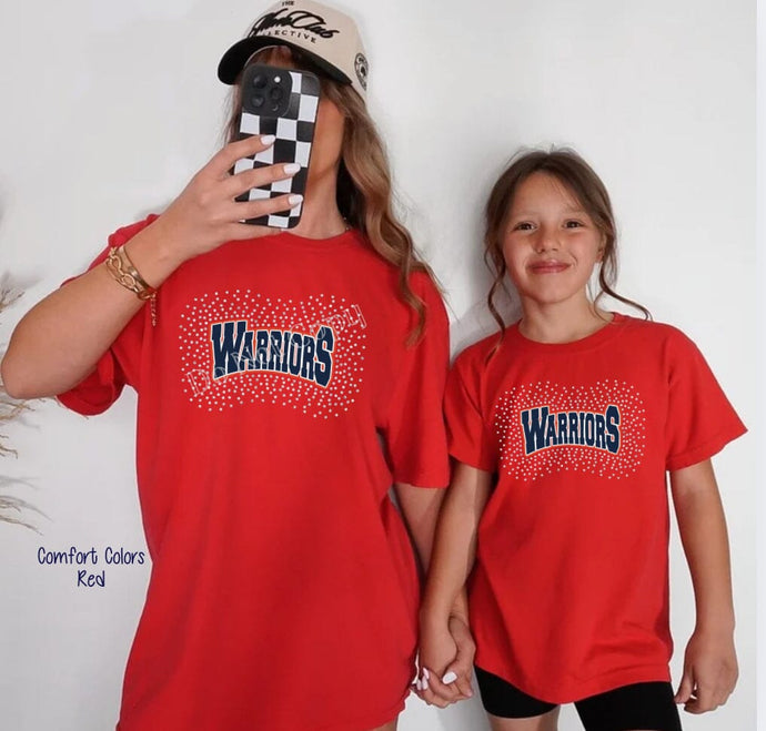 Rhinestone Warrior Comfort Color Tee