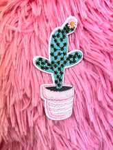 Load image into Gallery viewer, RTS 2&quot; Cactus Chenille Iron On Patch
