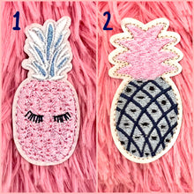 Load image into Gallery viewer, RTS 2&quot; Pineapple Chenille Iron On Patch
