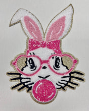 Load image into Gallery viewer, RTS Bunny Bubble Sequin 8.25x11&quot; Easter Chenille Iron On Patch
