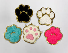 Load image into Gallery viewer, RTS Chenille Paw 2.5&quot; Iron On Patch
