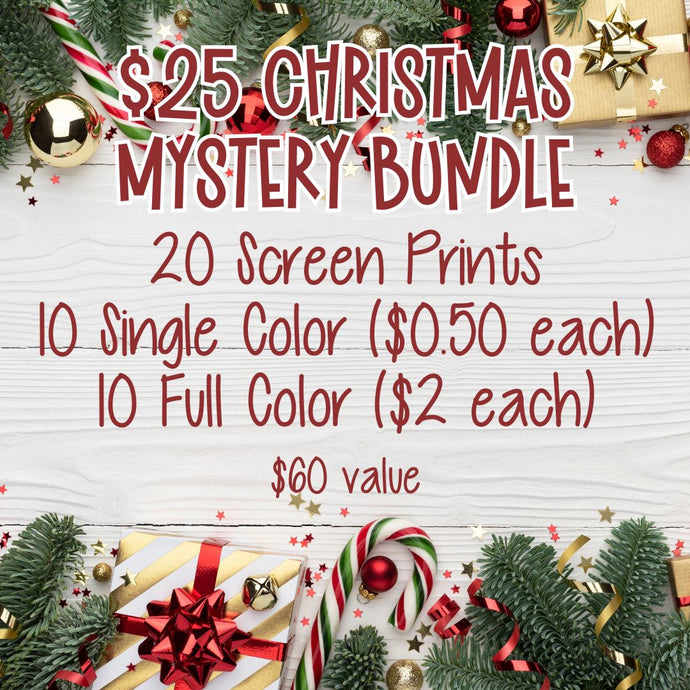 RTS Christmas Mystery Screen Print Transfer Bundle