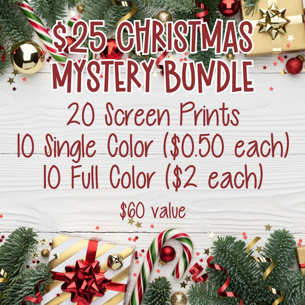 RTS Christmas Mystery Screen Print Transfer Bundle