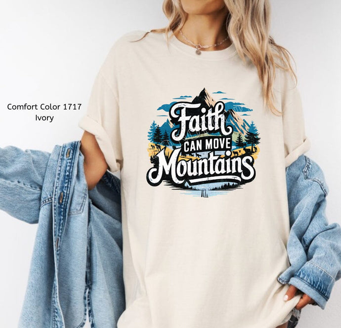 RTS Clear Film DTF Transfer | Faith Can Move Mountains (325 HOT Peel)