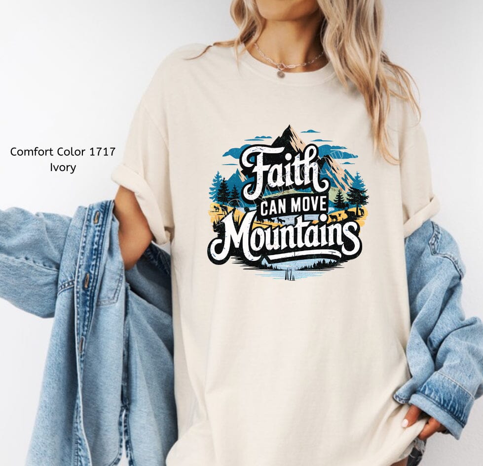 RTS Clear Film DTF Transfer | Faith Can Move Mountains (325 HOT Peel)