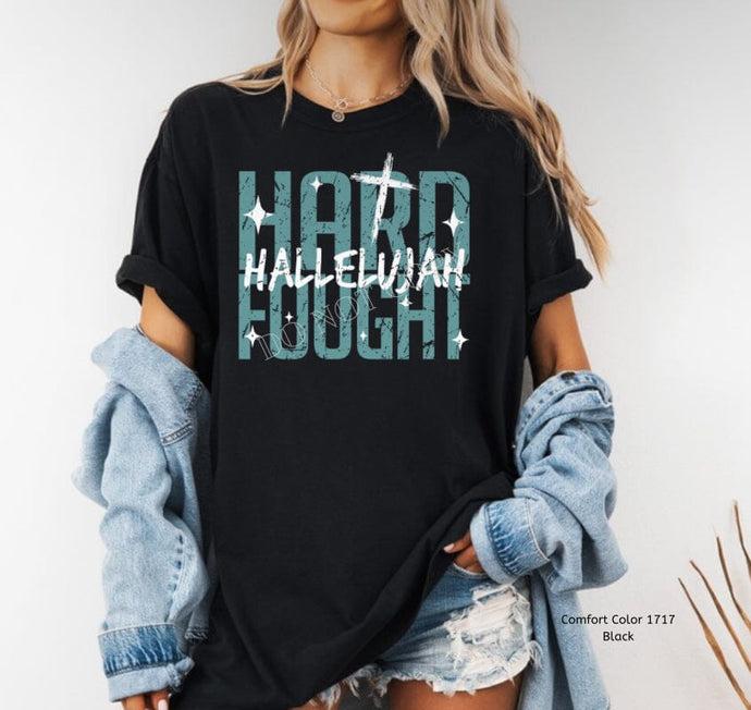 RTS Clear Film DTF Transfer | Hard Faught Hallelujah (325 HOT Peel)
