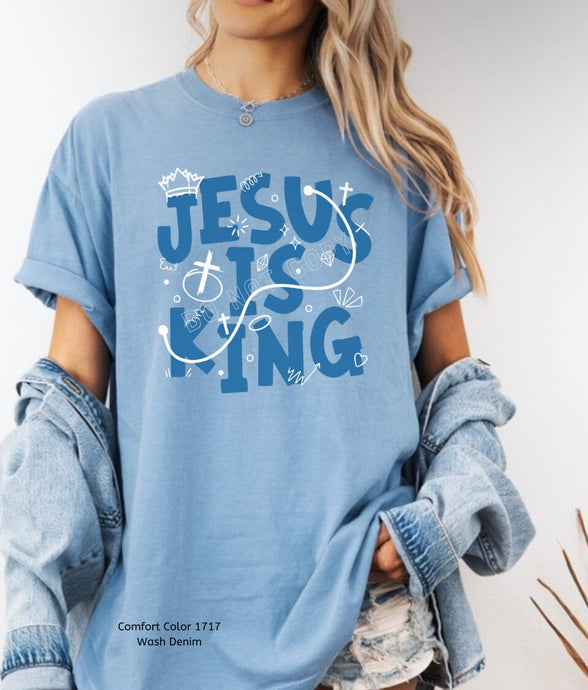 RTS Clear Film DTF Transfer | Jesus Is King (325 HOT Peel)