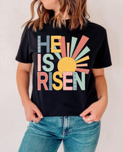 Load image into Gallery viewer, RTS Clear Film Screen Print Transfer | He Is Risen Sun (325 HOT Peel)
