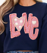 Load image into Gallery viewer, RTS Crochet Love Valentine Doodle DTF Transfer | Adult Youth (325 HOT Peel)
