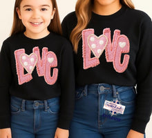 Load image into Gallery viewer, RTS Crochet Love Valentine Doodle DTF Transfer | Adult Youth (325 HOT Peel)
