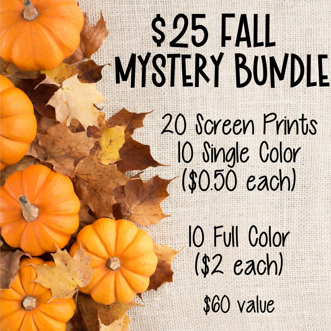 RTS Fall Mystery Screen Print Transfer Bundle