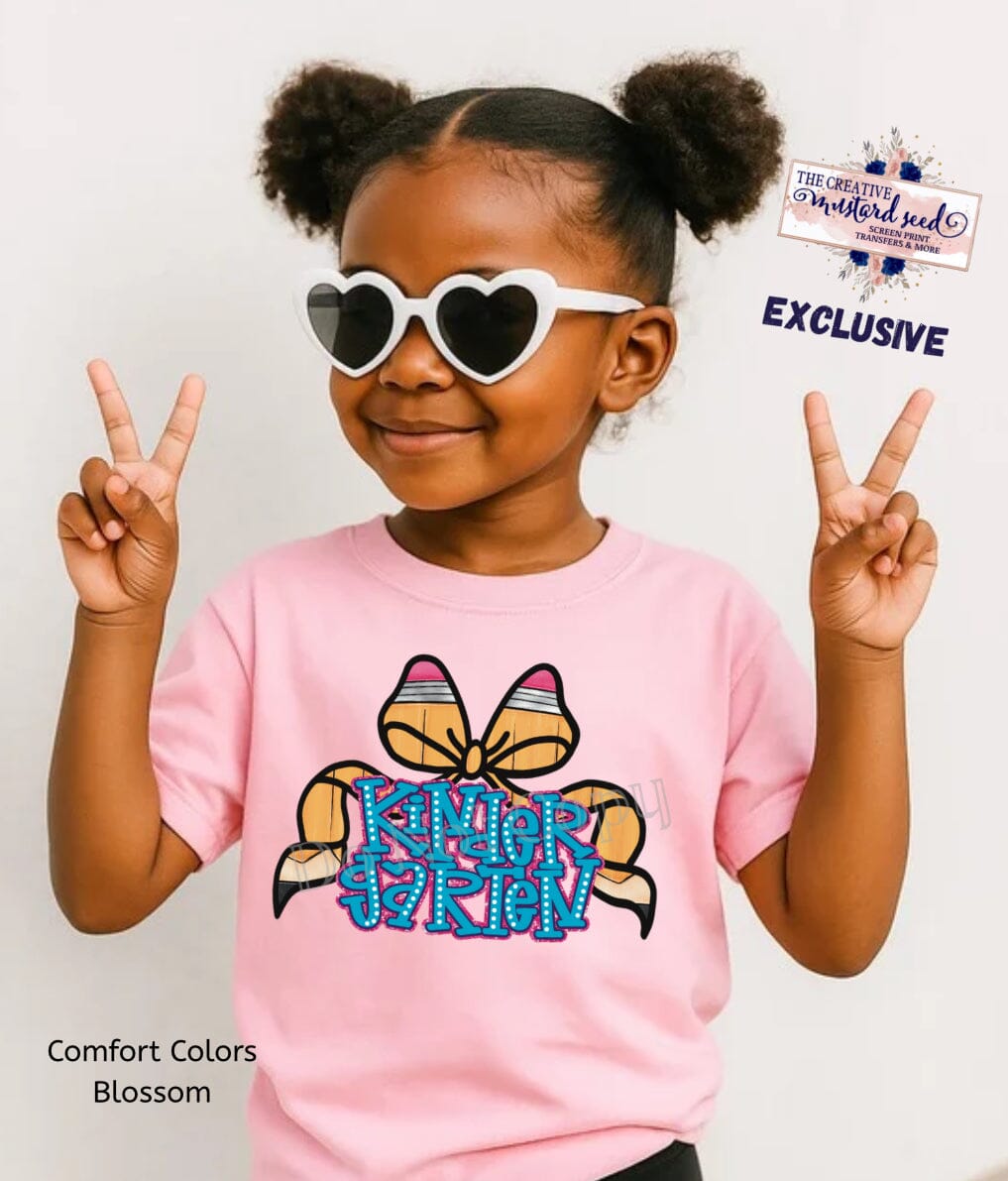 RTS Grade Level Back to School Pencil Bow DTF Transfer (325 HOT PEEL)