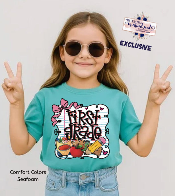 RTS Grade Level Paper Doodle Back to School DTF Transfer (325 HOT PEEL)