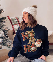 Load image into Gallery viewer, RTS Ho Ho Ho Crochet Yarn Clear Film DTF Transfer (325 HOT Peel)
