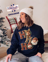 Load image into Gallery viewer, RTS Ho Ho Ho Crochet Yarn Clear Film DTF Transfer (325 HOT Peel)
