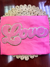 Load image into Gallery viewer, RTS Love Pink 11&quot; Chenille Iron On Patch
