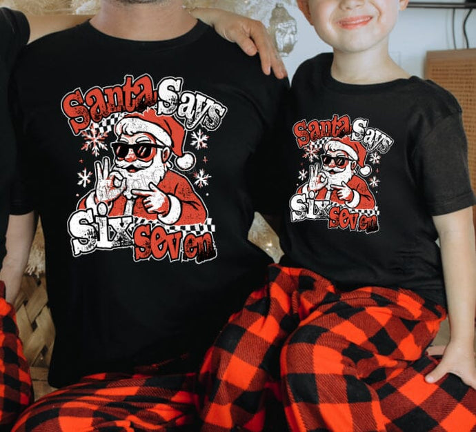 RTS Santa 67 Clear Film DTF Transfer | Adult Youth (325 HOT Peel)