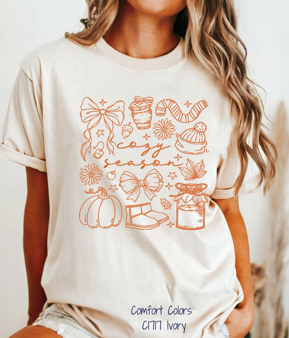 RTS Screen Print Transfer | Cozy Season Orange (325 Hot Peel)