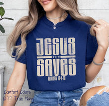 Load image into Gallery viewer, RTS Screen Print Transfer | Jesus Saves BEIGE (325 Hot Peel)
