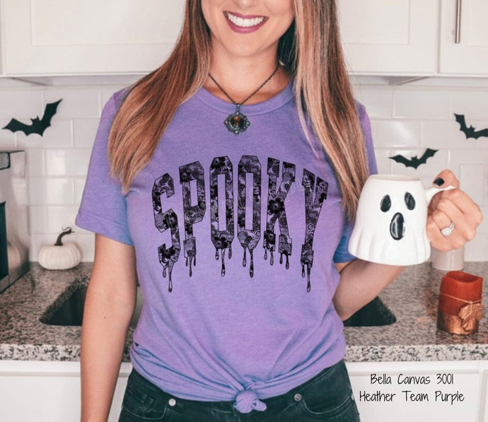 RTS Screen Print Transfer | Spooky Lace (325 Hot Peel)