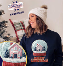 Load image into Gallery viewer, RTS Snow Globe Crochet Yarn Clear Film DTF Transfer (325 HOT Peel)
