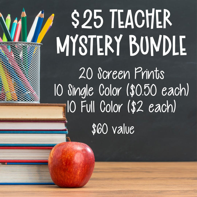 RTS Teacher Mystery Screen Print Transfer Bundle