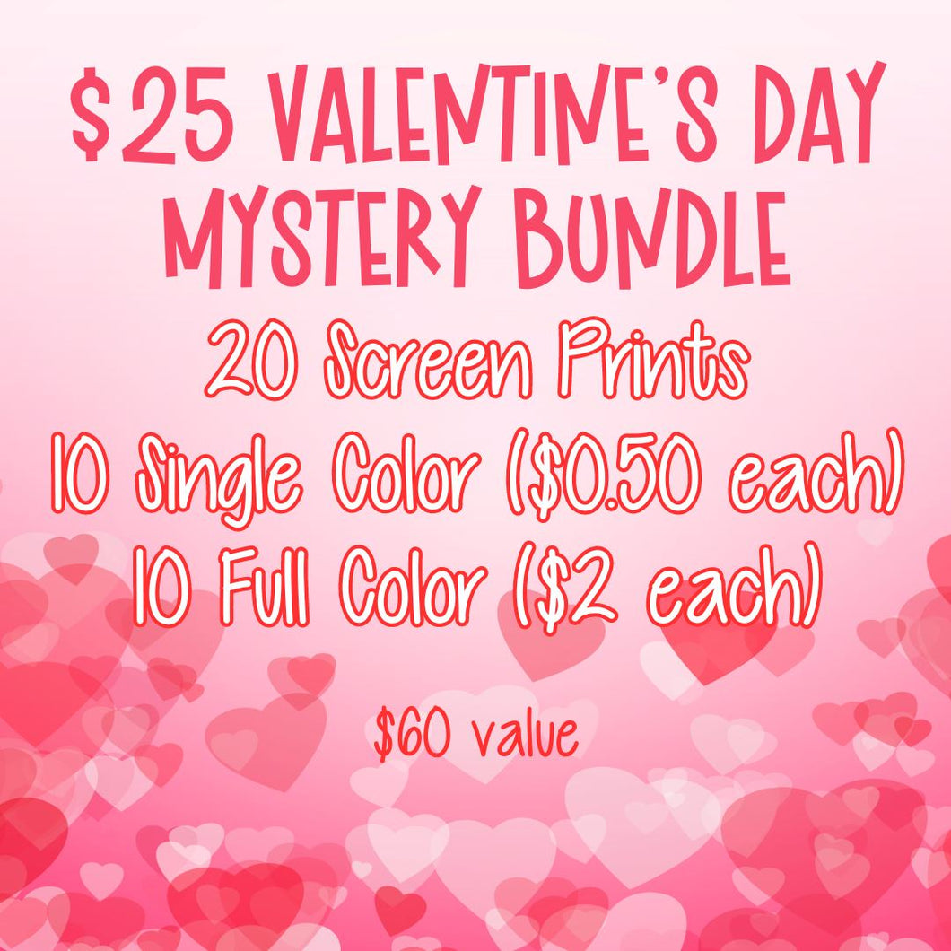 RTS Valentine’s Day Mystery Screen Print Transfer Bundle