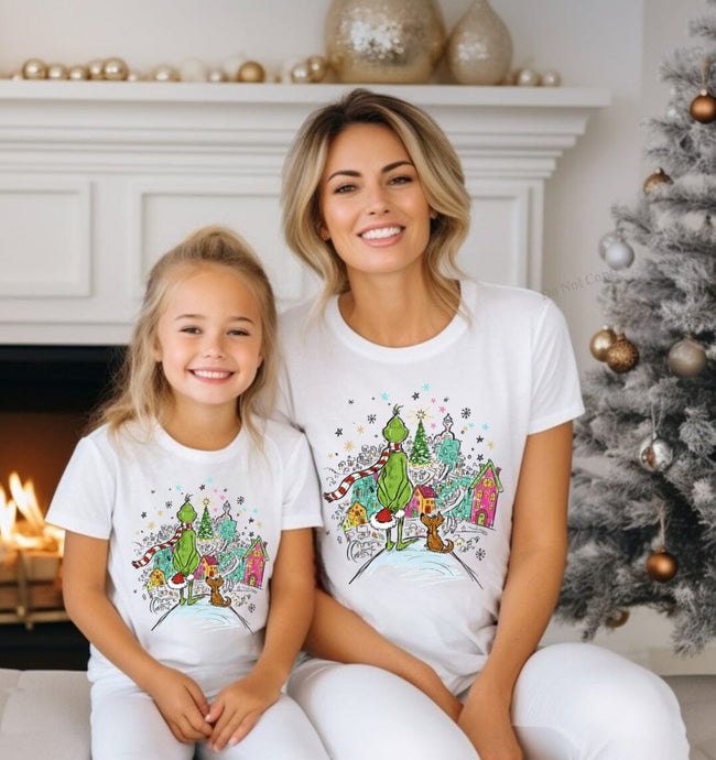 RTS Watching Whoville Clear Film DTF Transfer | Adult Youth (325 HOT Peel)