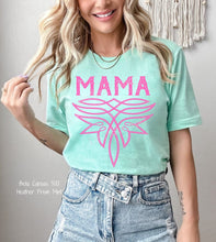 Load image into Gallery viewer, SHIPS 4/3 Screen Print Transfer | Mama Western Stitch in HOT PINK (325 Hot Peel)
